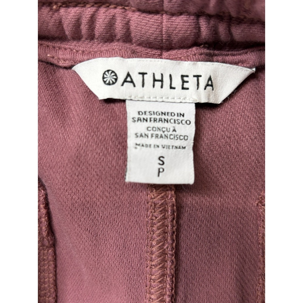 Athleta Farallon Jogger Pants Mauve Pink Cotton Spandex Size Small S P - Picture 4 of 5